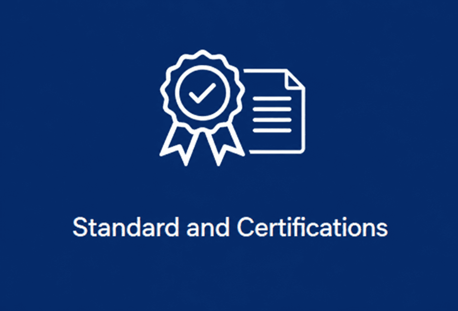 Standards & Certifications