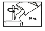 Add 20 Kg VX2 Thin Set Adhesive into water and mix it till it attains a Uniform Paste.
