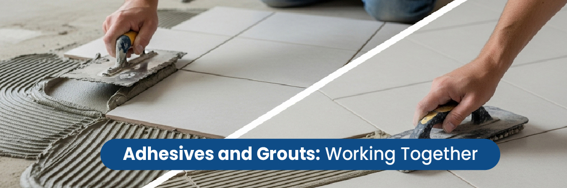 Adhesives and Tile Grout Working Together