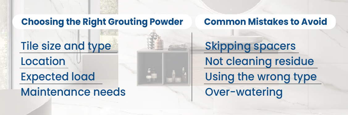 Choosing the Right Grouting Powder