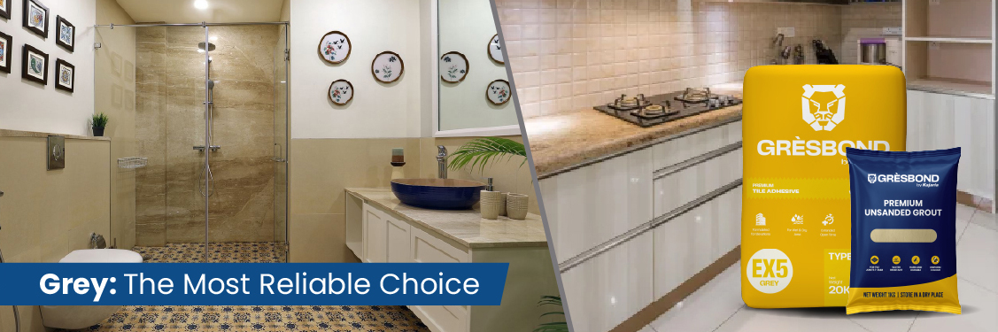 Grey Grout Tile Joint Filler